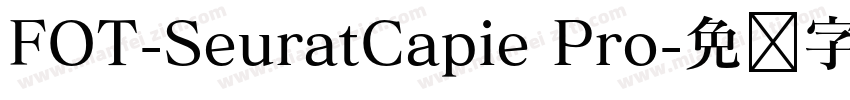 FOT-SeuratCapie Pro字体转换
